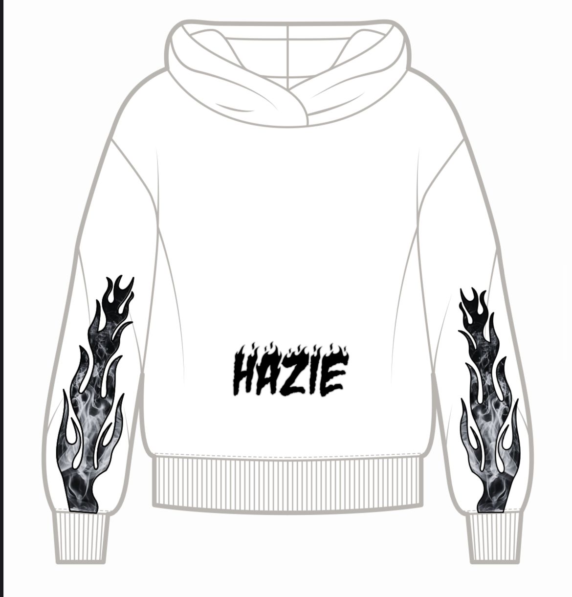 HOODIE HAZIE FLAMES